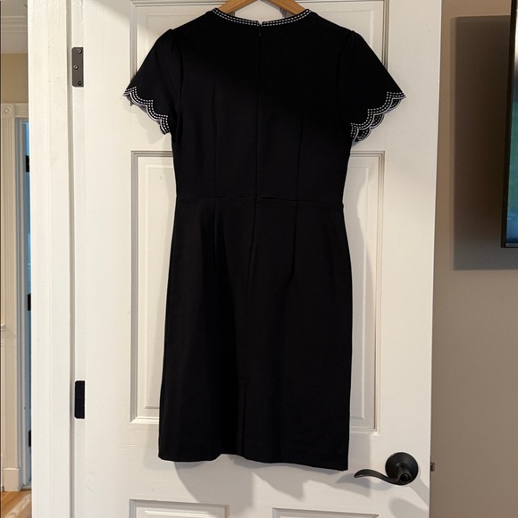 Ann Taylor Black Dress with White Trim - Picture 3 of 3